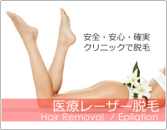 医療レーザー脱毛 クリニックで脱毛 医療レーザー脱毛